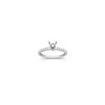 Round Diamond Engagement Ring in Platinum