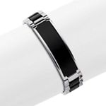 Stainless Steel and Rubber Bracelet (8 in.)
