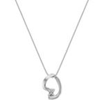 14k White Gold Pendant (18 in.)