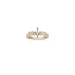 Marquise and Round Diamond Engagement Ring