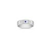 Round Sapphire and Diamond Ring