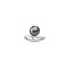 10mm Cultured Tahitian Pearl and Diamond Ring