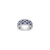 Round Sapphire and Diamond Ring