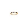 Round Sapphire and Diamond Ring