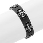 Stainless Steel and Titanium Bracelet (8.5 in.)