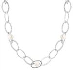 Sterling Silver and Pearl Necklace (24) 9mm Freshwater
