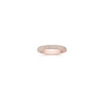 Diamond Pave Set Anniversary Band in Rose Gold
