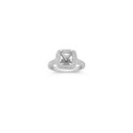 Halo Diamond Engagement Ring with Pave Setting