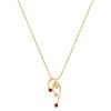 Round Ruby and Diamond Pendant (18)