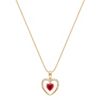 Heart Shaped Ruby and Diamond Heart Pendant (18)