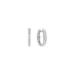 Round Diamond Hoop Earrings