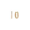 Round Diamond Hoop Earrings