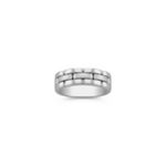 14k White Gold Ring for Him (7mm)