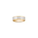14k Two-Tone Gold Comfort Fit Ring (6mm)