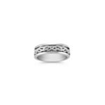 14k White Gold Ring for Him (7mm)