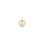 5mm Cultured Freshwater Pearl Heart Charm