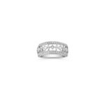 Princess Cut and Round Diamond Ring