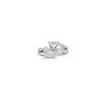 Swirl Diamond Wedding Set for Her