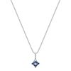 Round Sapphire and Diamond Pendant (18)