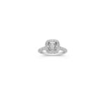 Halo Diamond Engagement Ring with Pave Setting