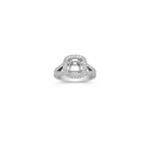 Halo Diamond Engagement Ring with Pave Setting