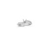 Swirl Diamond Wedding Set with Pave Setting for Her