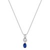 Oval Sapphire and Diamond Pendant (18)