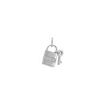 Round Diamond Lock & Key Charm
