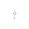 Round Diamond Key Charm