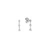 Round Diamond Three-Stone Earrings