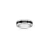 Cobalt and Black Ceramic Comfort Fit Ring (7mm)