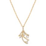 Fancy Shape and Round Diamond Pendant (18 in.)