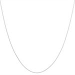 14k White Gold Adjustable Box Chain (22 in.)