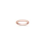 14k Rose Gold Comfort Fit Wedding Band (3mm)