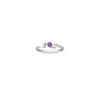 Round Lavender Sapphire and Diamond Ring