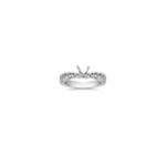 Vintage Solitaire 14k White Gold Engagement RIng