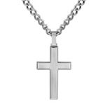Stainless Steel Cross Necklace (24 in.)
