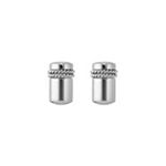 Stainless Steel and Sterling Silver Cuff Links
