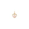 5mm Pink Cultured Freshwater Pearl Heart Charm