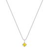 Princess Cut Yellow Sapphire Pendant (18)