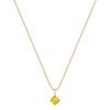 Princess Cut Yellow Sapphire Pendant (18)