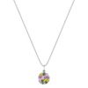 Round Multi-Colored Sapphire Pendant (18)