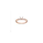 Cathedral Diamond Rose Gold Engagement Ring
