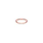 Round Diamond Anniversary Band in Rose Gold