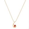 Pear Shaped Ruby and Diamond Pendant (18)