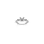 Vintage Diamond Engagement Ring with Pave Setting