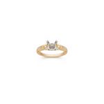 Vintage Diamond Engagement Ring with Pave Setting