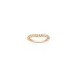 Contour Diamond Anniversary Band with Pave Setting