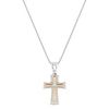 14k Two-Tone Gold Cross Pendant (18)