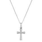 14k White Gold Cross Pendant (18)